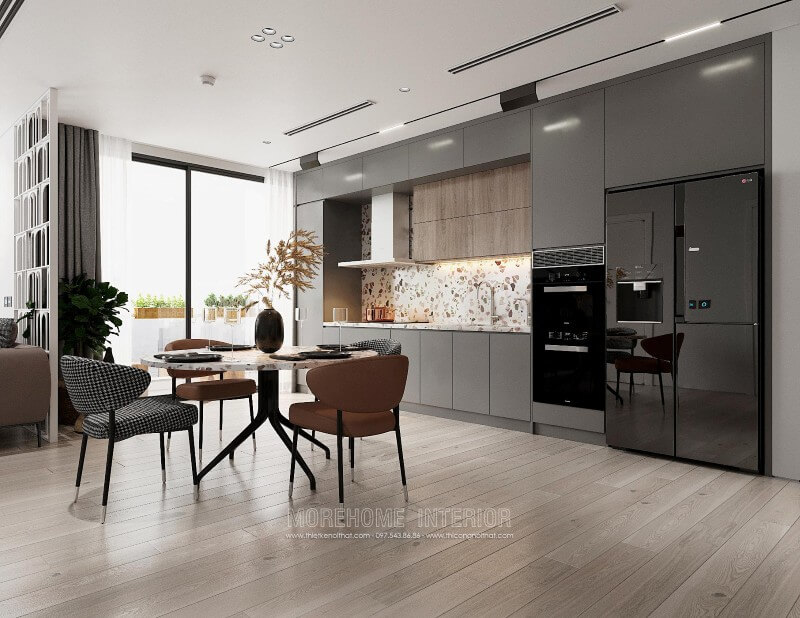 Morehome gợi ý cho bạn cách bố trí nội thất phòng bếp đẹp theo phong cách hiện đại, sang trọng cho nhà phố, chung cư, biệt thự...